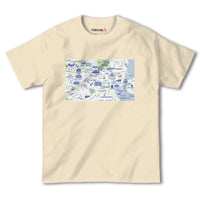 『ヘルシンキ（Helsinki）海外地図』半袖Tシャツ【送料無料】