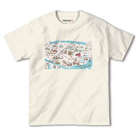 『コペンハーゲン（Kobenhavn）海外地図』半袖Tシャツ【送料無料】