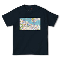 『香港
(Hongkong)海外地図』半袖Tシャツ【送料無料】