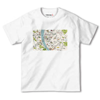 『ブダペスト
(Budapest)海外地図』半袖Tシャツ【送料無料】