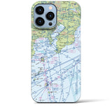 【東京航空図】地図柄iPhoneケース（バックカバータイプ・デイタイムフライト）iPhone 13 Pro Max 用
