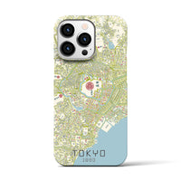 【東京1860】地図柄iPhoneケース（バックカバータイプ・ナチュラル）iPhone 13 Pro 用
