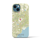 【東京1860】地図柄iPhoneケース（バックカバータイプ・ナチュラル）iPhone 13 用