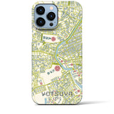 【四ツ谷1860】地図柄iPhoneケース（バックカバータイプ・ナチュラル）iPhone 13 Pro Max 用